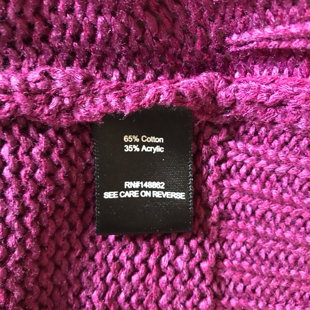 Torrid Sz 4 Purple Cutout Choker Neck Sweater - Picture 7 of 8